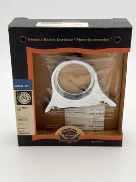67510-04 Genuine Harley-davidson #67510-04 Oem 2 Inch Gauge Top Bracket Chrome New Open Box