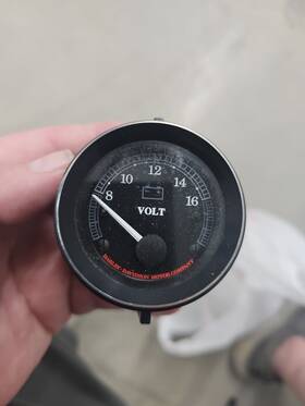 74526-96c H-d 74526-06c Harley-davidson Flht Touring Models Volt Meter Gauge Oem #74526-96c