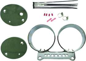 169389 Harddrive Dual Gauge Mount Bracket Kit - Chrome