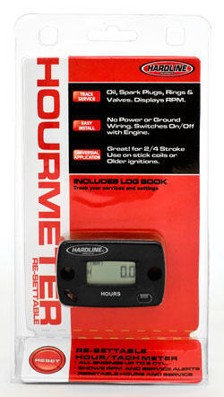 Hr-8067-2 Hardline Resettable Hour Meter/tachometer With Log Book
