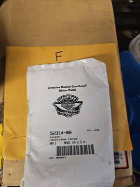 56914-08 Harley Davidson New Oem Road King 2008-2013 Trim Insert Handlebar Cover