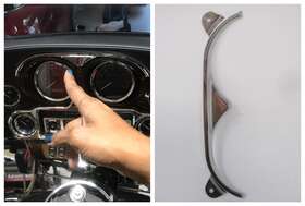 57842-06 Harley-davidson Chrome Trim Dash Pad/chrm Obsol Electra Glide Flhtcuse