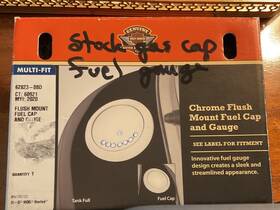 62823-080 Harley-davidson Chrome Flush Mount Fuel Cap And Gauge - #62823-080
