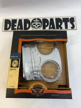 67648-04 Harley-davidson Nip Chrome Billet Speedo Dual Gauge Mount Bracket