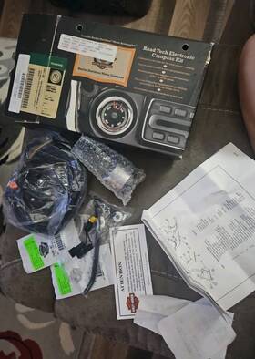 74441-02a Harley-davidson Road Tech Electronic Compass Kit In Box
