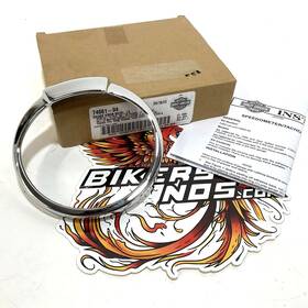 74661-04 Harley-davidson Nos Genuine 5 Inch Gauge Visor Ring