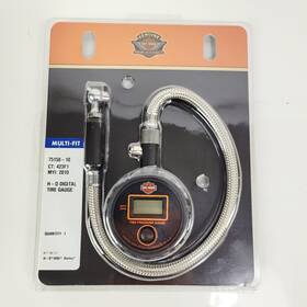 75158-10 Harley-davidson Oem Back-lit Digital Universal Tire Pressure Gauge