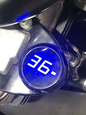 75340 Harley-davidson 09 Oem Digital Oil Pressure Gauge Black Dyna Softail Touring