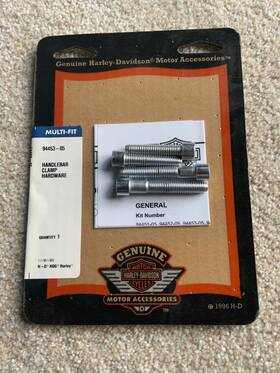 94453-05 Harley-davidson Handlebar Clamp Hardware