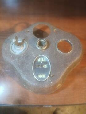 70935-39 Harley-davidson / Stewart Warner 1939 Oem Catseye Dash Speedometer Knucklehead Ul