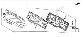 37101-mcf-641 Honda Vtr1000 Sp1 Sp2 Rc51 2000 2006 / Speedo Top Clock Cover Dash Case