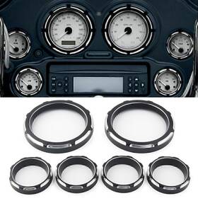 Hotsalecenter 469531449397 Motor Cnc Speedometer Board Burst Gauge Bezel For Harley Touring Flht Flhx 96-13