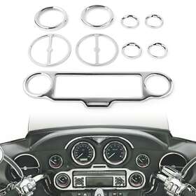 Hukyu-134yf019 Hukyu Radio Gauge Inner Fairing Trim Kit For Harley Electra Glide Street 1996-13