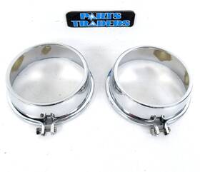 02737 K&l Chrome Speedometer/tachometer Gauge Cover Set Honda Cb750f/cb750k 1975-1978