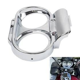 Kabusikikaisya-kawausa 550747733872 Gauge Cover Nacelle Housing Fairing For Harley Road Glide 1998-2013 Fltru Chrome