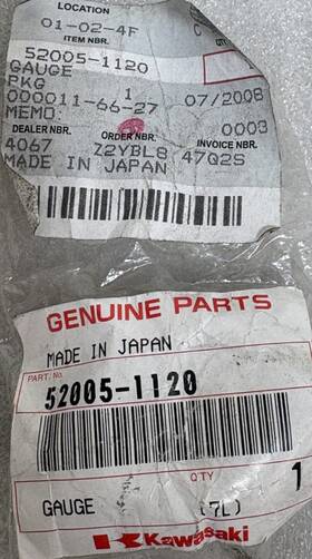 52005-1120 Kawasaki New Oem Oil Level Window / Seal 98-26 Many Motorcycle Models