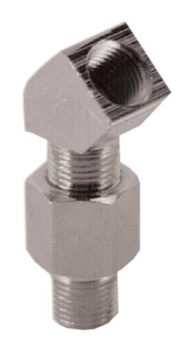 60-21-180 Kcint Chrome Oil Pressure Gauge Adaptor For 1936-69 Later Harley Big Twin 1/8 Inch Npt Fit