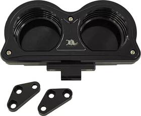 Kfh-01 Kens Factory Black Next Level Gauge Relocation Kit Harley Flhx Fltr 14-up