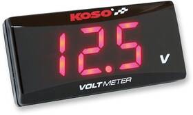 Ba024r00 Koso North America Super Slim Volt Meter Red Digits