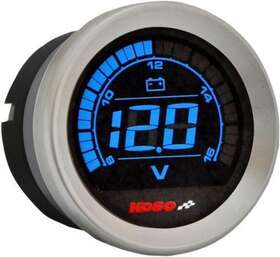 Ba050300 Koso North America 2 Inch Volt Meter Chrome #ba050300 Harley Davidson