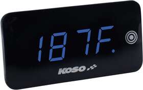 Ba068040 Koso North America Super Slim Touchscreen Volt And Temperature Gauge Blue