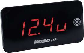Ba068041 Koso North America Super Slim Touchscreen Volt And Temperature Gauge Red