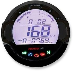 Bb642w20 Koso North America Dl-03sr Gp Style Multi-function Gauge Black Bezel
