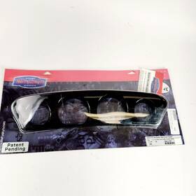 7285 Kuryakyn Tri-line Gauge Trim Black For Harley Davidson Touring 2014-2023