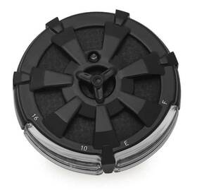 7383 Kuryakyn Alley Cat Led Fuel Battery Gauge Gloss Blk 94-16 Flhr 00-16 Flst