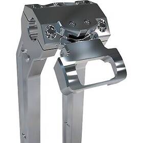 La-7397-00r La Choppers Gauge Mount - Single Raw Aluminum
