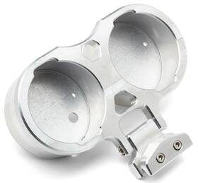 La-7397-02r La Choppers Raw Dual Gauge Mount For Performance Risers