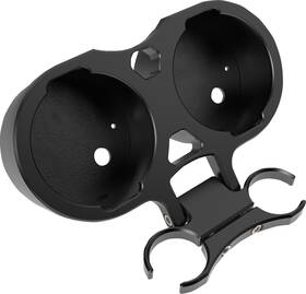 La-7398-02b La Choppers - T-bar Gauge Mount Dual Black 1.00 Inch Diameter