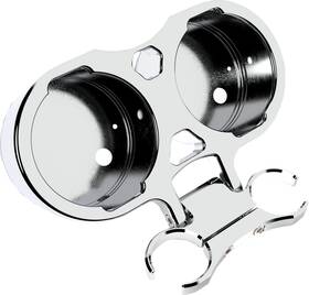 La-7398-12c La Choppers - T-bar Gauge Mount Dual Chrome 1.25 Inch Diameter La-7398-12c La Choppers - T-bar Gauge Mount Dual Chrome 1.25 Inch Diameter