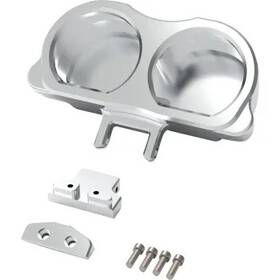 Pbsvda9wlt La Choppers Raw Dual Speedo Tachometer Gauge Mount Bracket Kit Hd Road Glide Custom 15-22