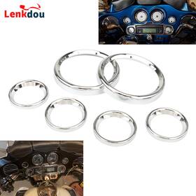 08004-0011c-fma Lenkdou Speedometer Instrument Trim Ring Guard Bezel Covers For Harley Touring Flht Fltr