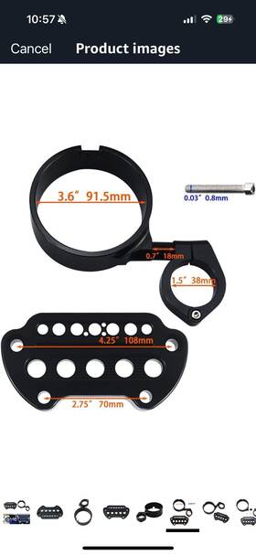 08004-0108-bfm Lenkdou Side Mount Instrument Bracket Speedometer Relocation Cover For Harley Sportster
