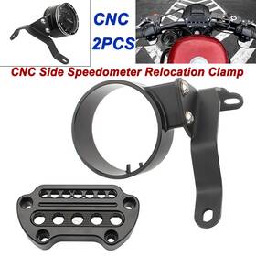 Mp05-leus009-0020-a Lenkdou Cnc Instrument Side Speedometer Relocation Kit For Harley Sportster Xl883 04-20