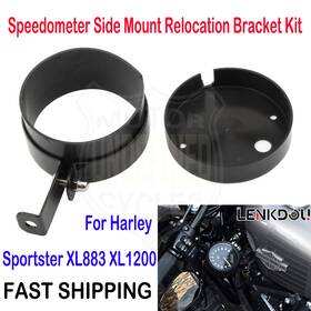 Mp08-004-0009b-la-dt Lenkdou Speedometer Side Mount Relocation Bracket Kit For Harley Sportster Xl883 Xl1200