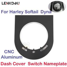 Mp08-004-0016b-la-l1 Lenkdou Aluminum Dash Cover Switch Nameplate Fit For Harley Softail Fxst Flst Dyna Fxdwg