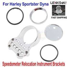 Mp08-004-0017c-a-tx-l1 Lenkdou Instrument Bracket Speedometer Relocation Cover For Harley Sportster Dyna Fxdwg