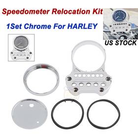 Mp08-004-0017c-a-tx-le Lenkdou Side Speedometer Relocation Instrument Bracket For Harley Sportster Xl1200 Xl883