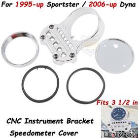 Mp08-004-0017c-a-txdtus Lenkdou Instrument Bracket Speedometer Relocation Cover For Harley Sportster Dyna Fxdwg