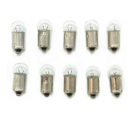 6v-ba9s-6v3w Light Bulbs 10 Pack - 6v 3w Instrument Ba9s Mini Base 6 Volt Honda