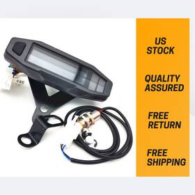 Maimeimi Mt0069-m040-4 Motorcycle Lcd Digital Odometer Speedometer Tachometer Gauge Meter With Bracket