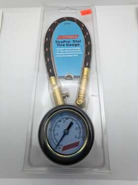 57918 Mid Usa Analog Tire Pressure Gauge 0/60 Psi 10 In Hose Cruztools Tirepro #57918 Mid-usa