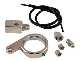 85212 Mid Usa Chrome Billet Oil Pressure Gauge Bracket Harley Twin Cam