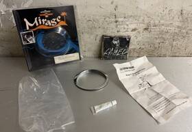 27-131 Mirage Cci-#27-131 Nos 90s Harley Flh Fxst Softail Crescent Chrome Speedometer Visor Cover