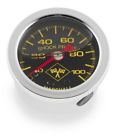 Mns00100 Bikers Choice Oil Pressure Gauge Psi Silver Stainless Steel For