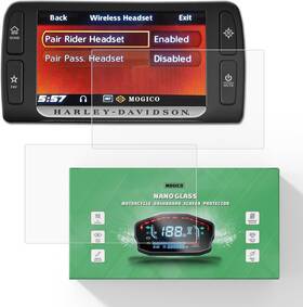 Har-11ng Mogico Motorcycle Accessories Nano Glass Dashboard Screen Protector Kit Transparent