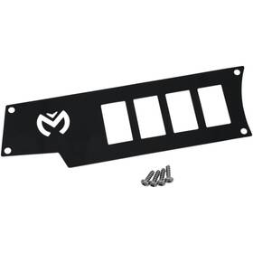 100-4340-pu Moose Utility Offroad Small 4 Switch Dash Plate - Left Black